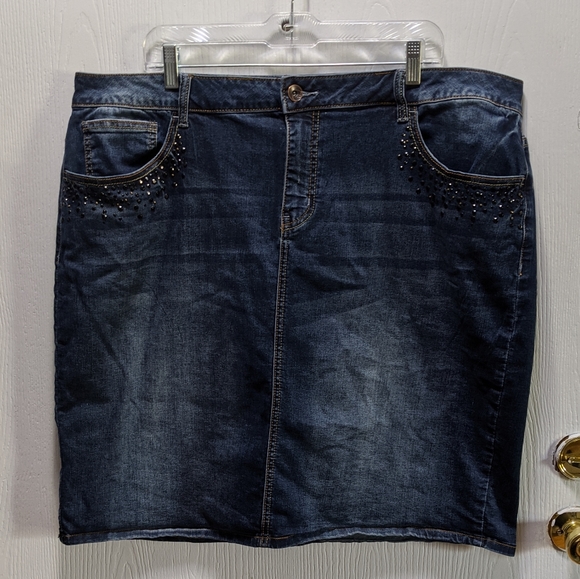 Est. 1946 Denim Dresses & Skirts - Eat 1946 Denim Skirt